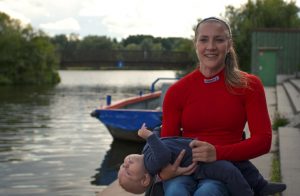Edina Müller canoeist praciting for paralympics and mother being a strong woman at brave stories